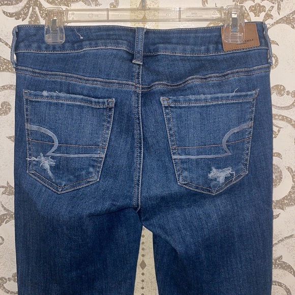 AE Super Super Stretch Distressed Jegging - Picture 4 of 4